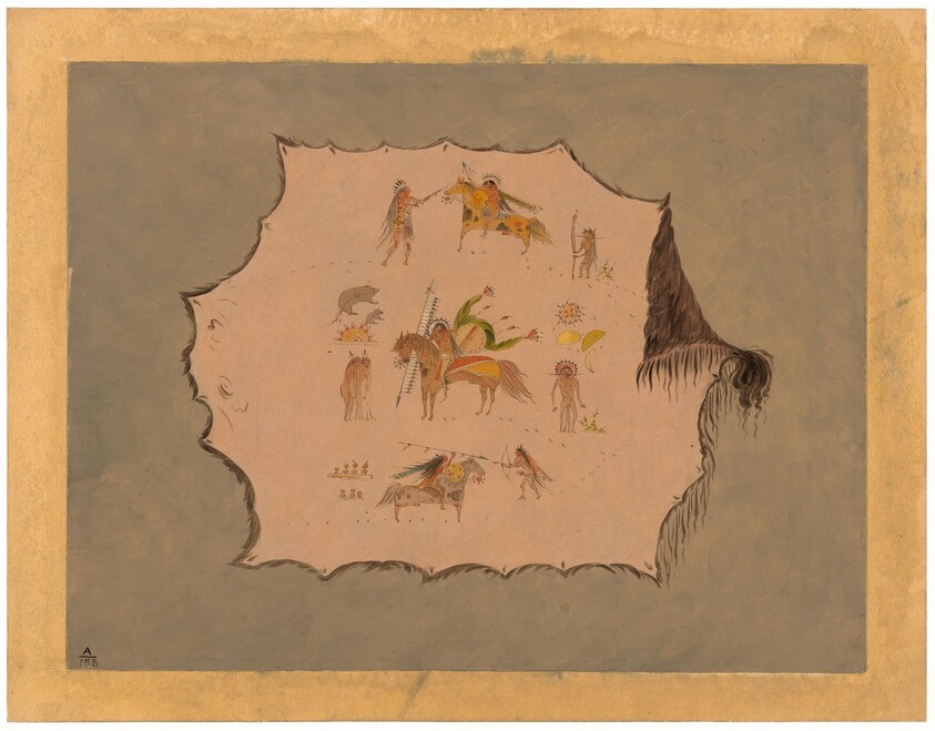 Facsimile of a Pawnee Doctor's Robe with Fantastic Professional Designs