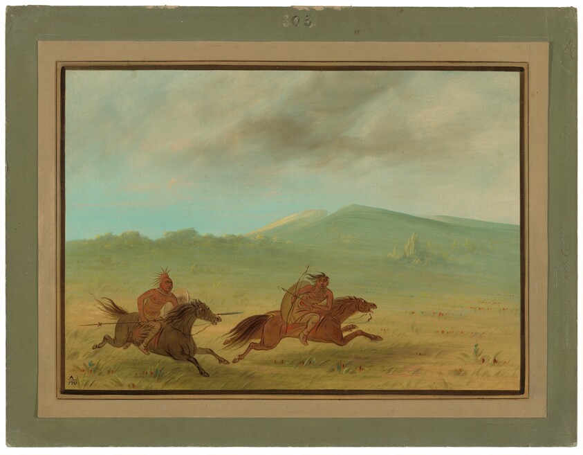 An Osage Indian Pursuing a Camanchee