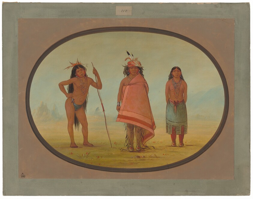 Cochimtee Chief, His Wife, and a Warrior