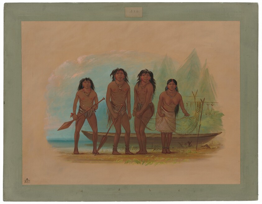 Four Fuegian Indians