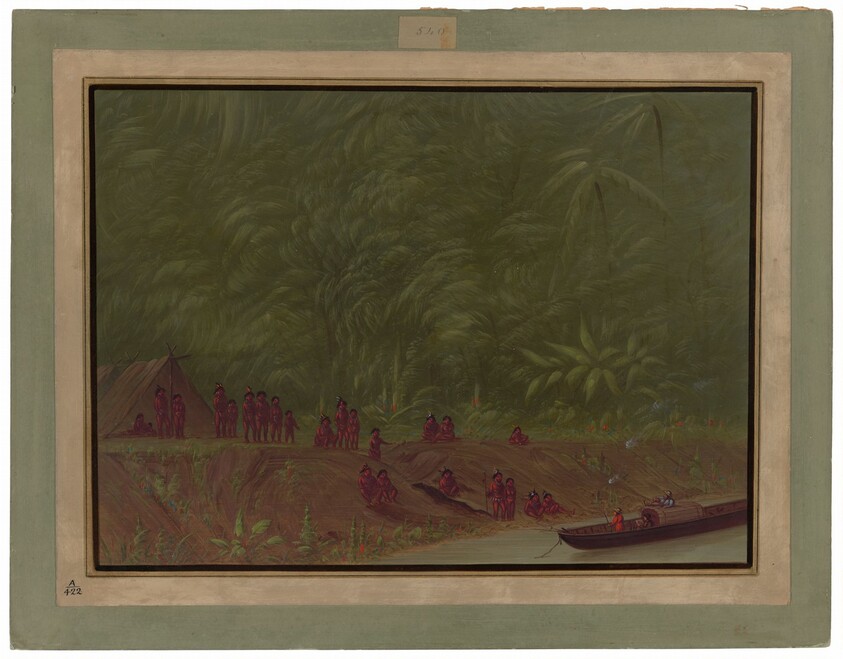 A Mura Encampment - Boat Sketch