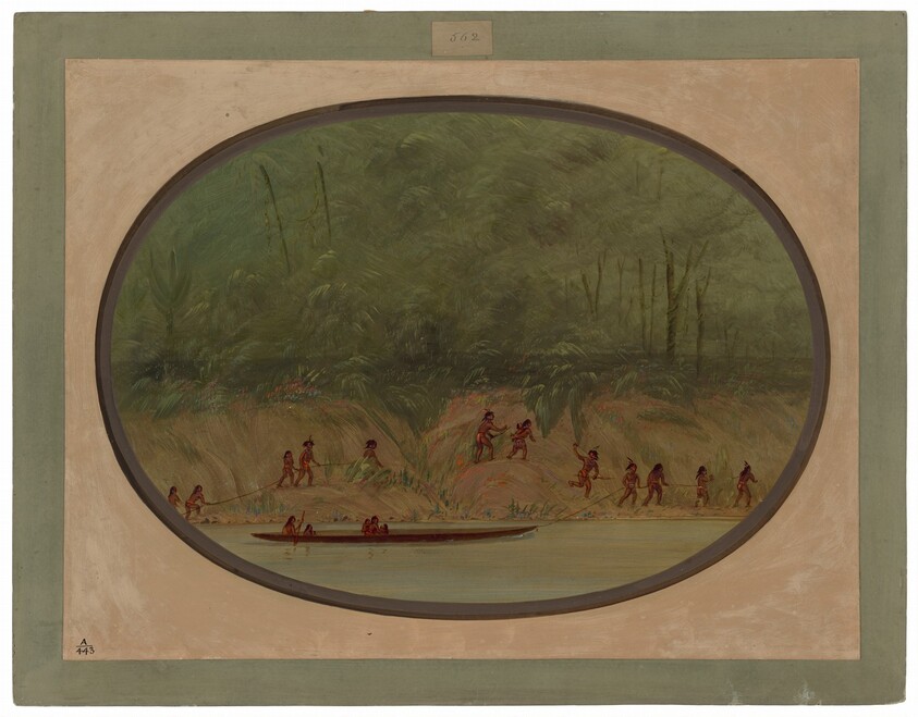 Lengua Indians Ascending the Rapids of the Rio Uruguay