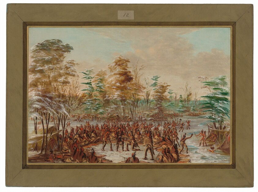 De Tonty Suing for Peace in the Iroquois Village. January 2, 1680