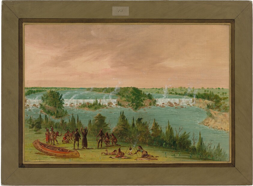 Father Hennepin and Companions at the Falls of St. Anthony. May 1, 1680
