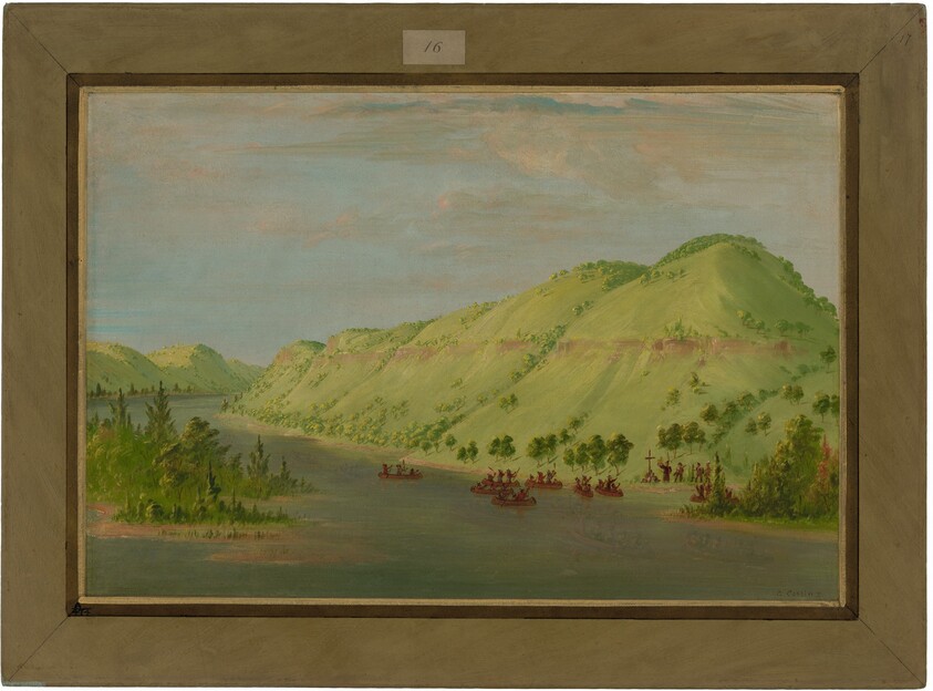 Father Hennepin Leaving the Mississippi to Join La Salle. May 8, 1680