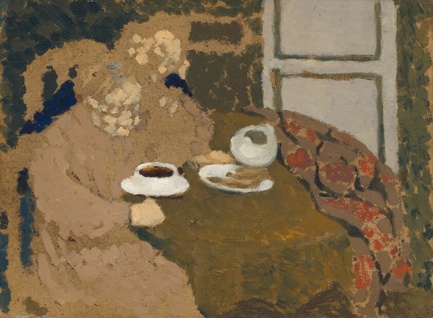 Two Women Drinking Coffee