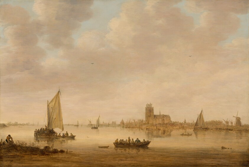 View of Dordrecht from the Dordtse Kil