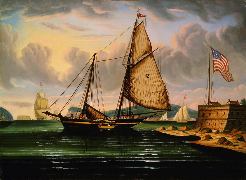 New York Harbor with Pilot Boat "George Washington"