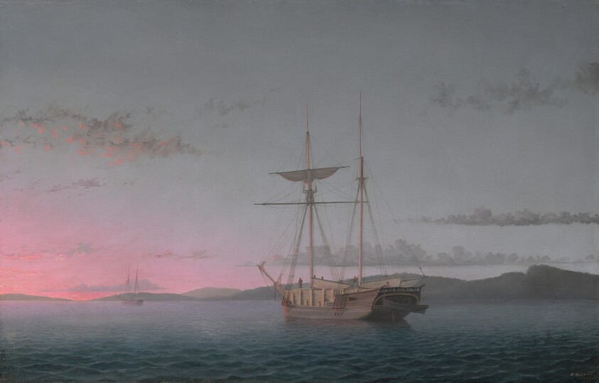 Lumber Schooners at Evening on Penobscot Bay