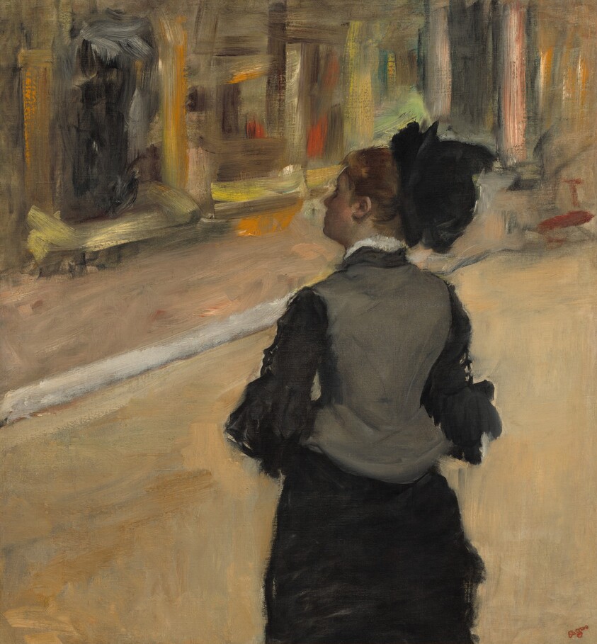Woman Viewed from Behind (Visit to a Museum)