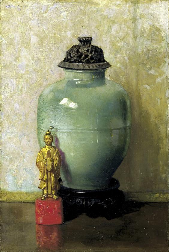 Green Chinese Jar