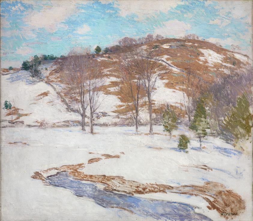 山麓の雪