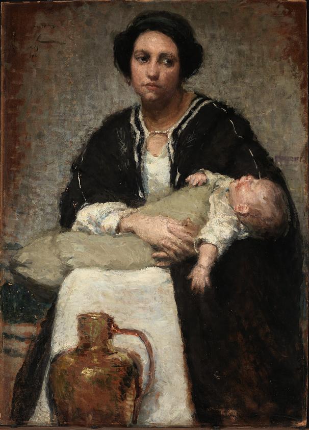 Mother and Sleeping Baby