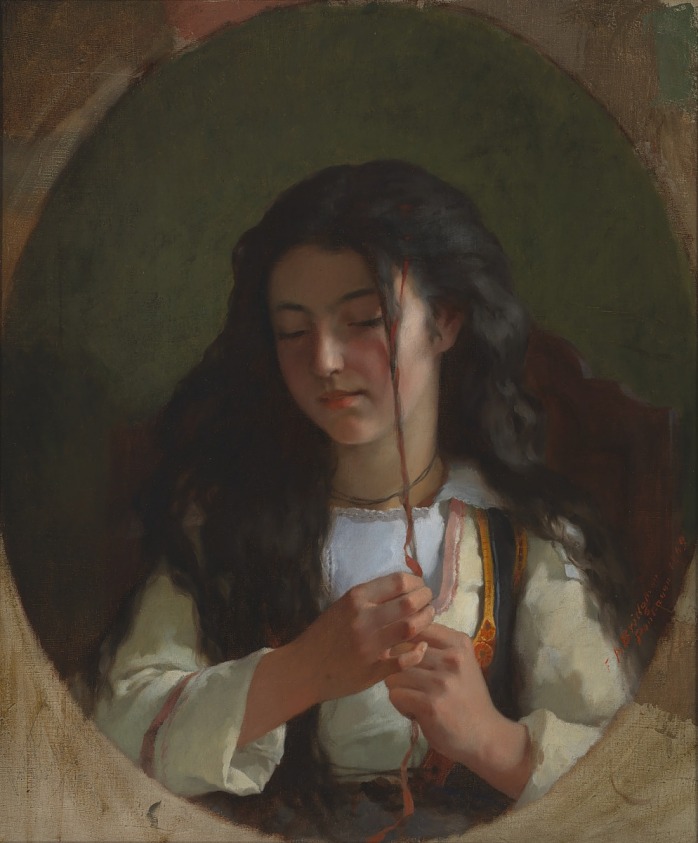 Study of a Young Girl, Pont Aven