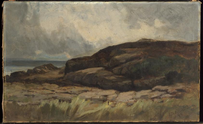 Untitled (landscape with rocks)
