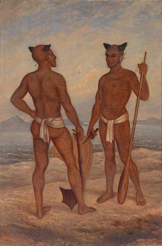 マルキーズ諸島の男性たち