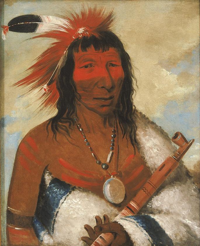 Wá-nah-de-túnk-ah, Big Eagle (or Black Dog), Chief of the O-hah-kas-ka-toh-y-an-te Band