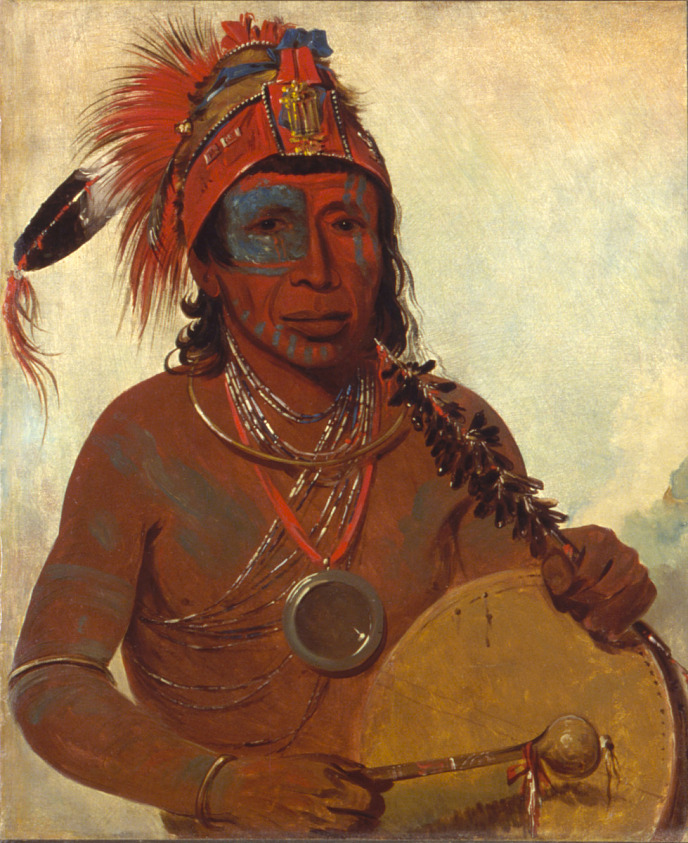 Tóh-to-wah-kón-da-pee, Blue Medicine, a Medicine Man of the Ting-ta-to-ah Band